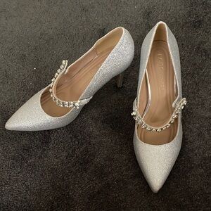 BCBG Elegant Silver Women's Heels